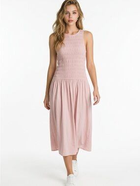 Universal Thread Dusty Pink Smocked Maxi Dress